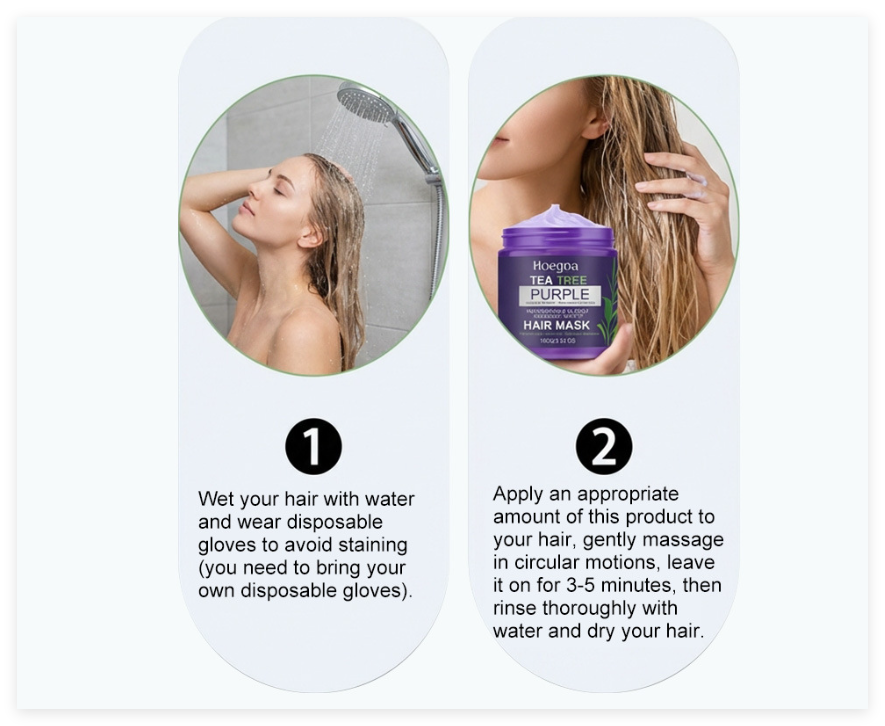 Purple Shampoo for Yellow Tone Removal and Hair Care