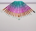 Eye Brush Set with Colorful Diamond Handles