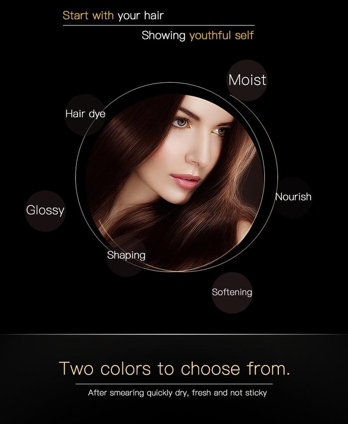 Lai Mei 3.8g Hair Dye Stick for Quick Gray Coverage